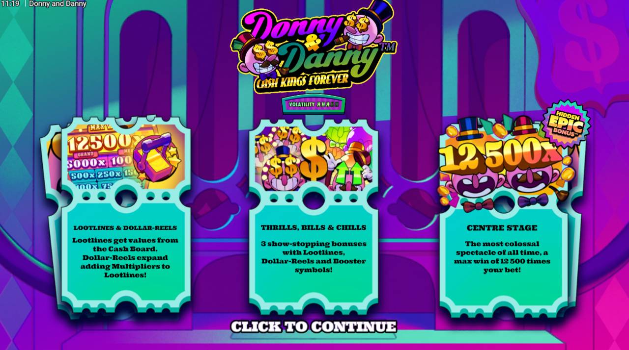 Donny And Danny Cash Kings Forever (Hacksaw Gaming) Image 1